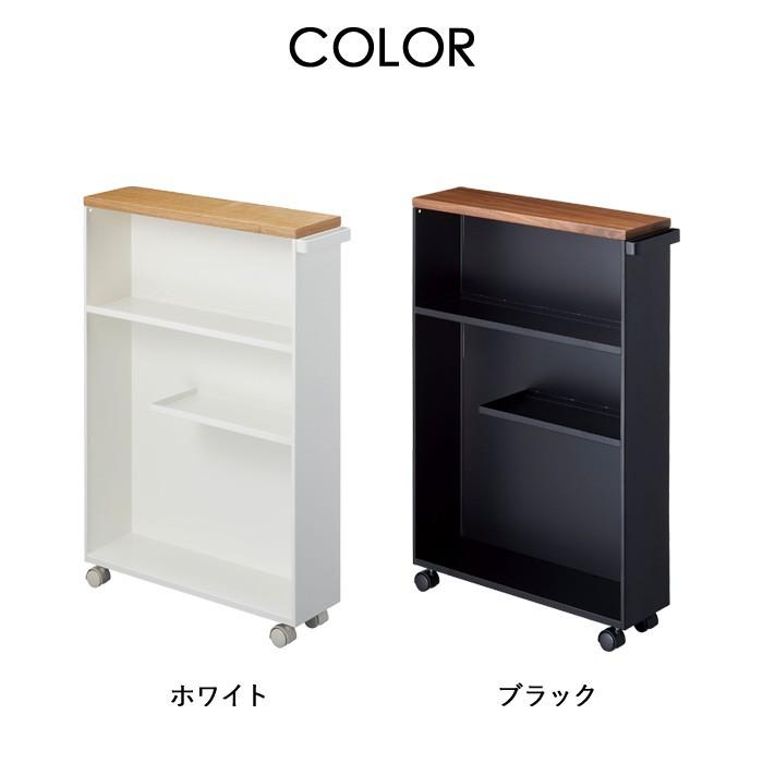 tower 収納ラック ハンドル付きスリムトイレラック タワー 隙間収納 トイレ用品 収納 13cm おしゃれ キャスター 4306 4307 ホワイト ブラック 山崎実業|くらしのもり|05