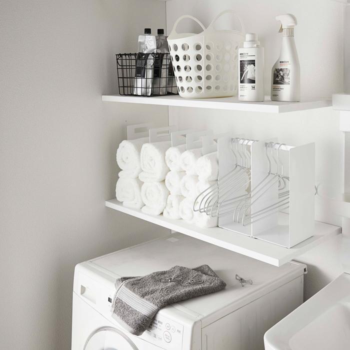 Tower 連結タオル収納ラック タワー タオルスペース 洗面所 収納ラック 仕切り 間仕切り 収納棚 タオル バスタオル 洗面 洗濯 4316 4317 山崎実業 Yamazaki くらしのもり 通販 Paypayモール