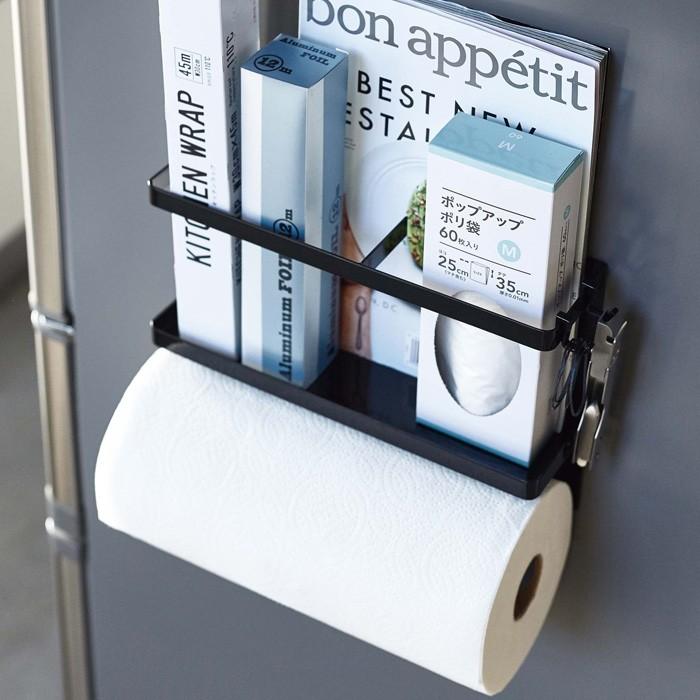 Tower キッチンラック マグネットキッチンペーパー ラップホルダー タワー キッチンタオル ホルダー 収納 4396 4397 ホワイト ブラック 山崎実業 Yj 4396 くらしのもり 通販 Yahoo ショッピング
