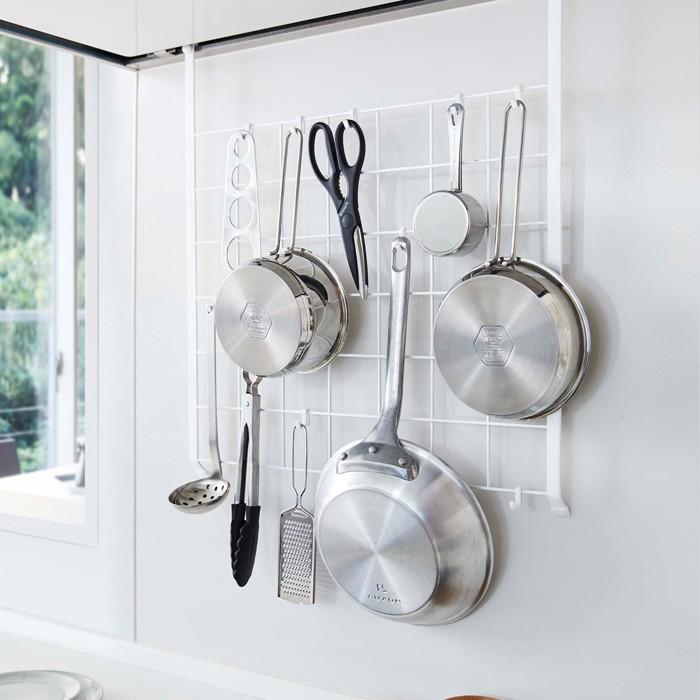 Tower 祝日 レンジフードメッシュパネル タワー キッチン小物 収納 台所 42 ホワイト Yamazaki 43 おしゃれ 山崎実業 シンプル ブラック