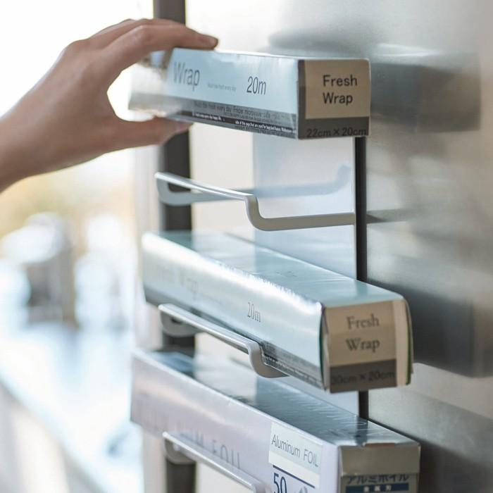 受賞店舗 Tower マグネットラップホルダー3段 タワー 4939 4940 ラップホルダー ラップ収納 冷蔵庫 マグネット おしゃれ 山崎実業 Yamazaki Riosmauricio Com