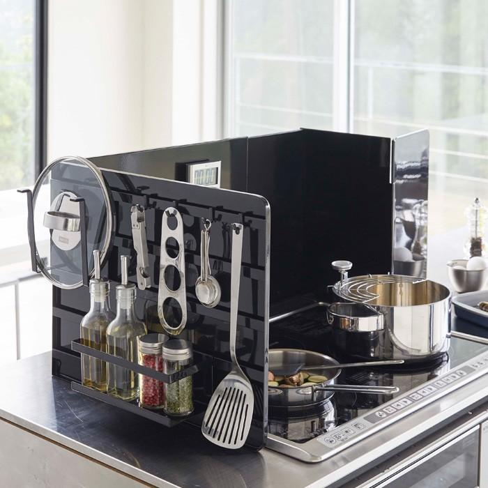 山崎実業 伸縮レンジガード タワー Tower 油はねガード コンロカバー システムキッチン ガスコンロ Ih ホワイト ブラック 4974 4975 Yj 4974 くらしのもり 通販 Yahoo ショッピング