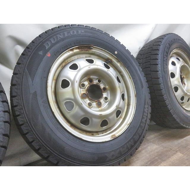 中古] H24/7 ウイングロード DBA-NY12 スタッドレスタイヤ 鉄ホイール 