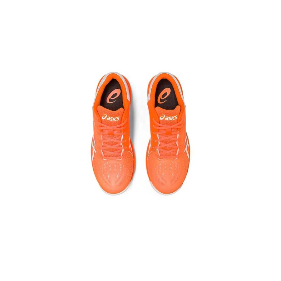 ウィンジョブ ASICS CP121 800 ショッキングオレンジ×ホワイト ウィンジョブ ASICS CP121 800 ショッキングオレンジ×ホワイト