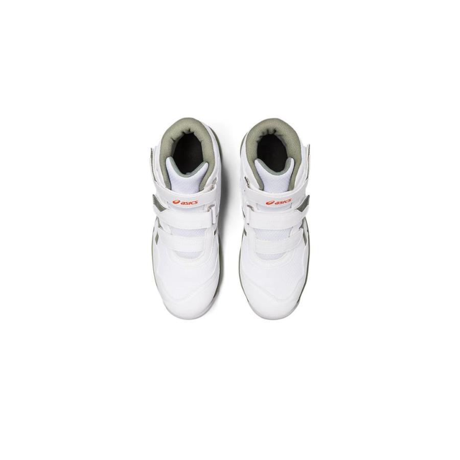ウィンジョブ ASICS CP216 100 ホワイト×ライケングリーン ウィンジョブ ASICS CP216 100 ホワイト×ライケングリーン