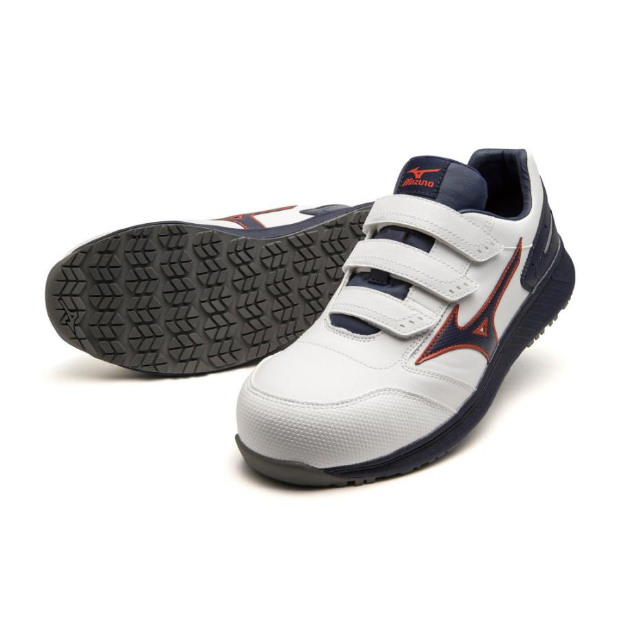 MIZUNOミズノ オールマイティSU22L 安全靴 28㎝ オールマイティ MIZUNO SU22L F1GA231101 ホワイト×ネイビー