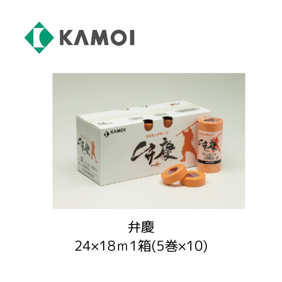 カモ井（KAMOI） カモイ BENKEI 弁慶 24mm×18m マスキングテープ 5巻