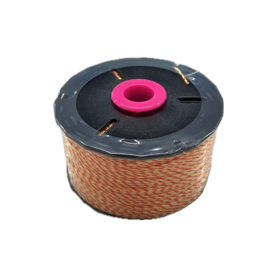 よく見える水糸 太 270m 太さ0.8mm 黄色×ピンク 1箱（10個入）墨