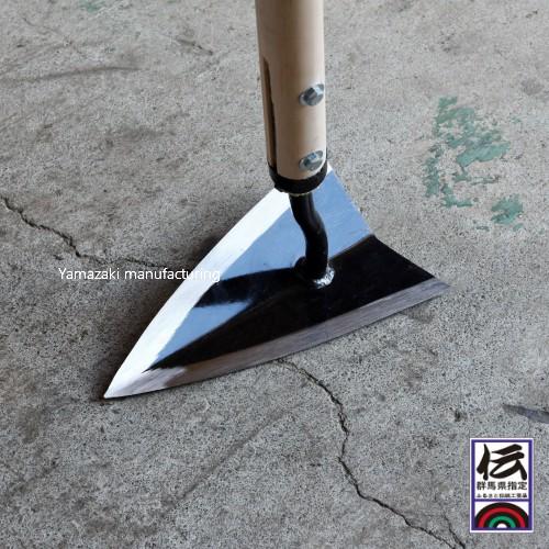 ほぼ未使用 懐石道具 三代目惣兵衛作 天然木製 黒塗 尺3寸 長角膳 5客揃紙箱 三角ホー 7寸 山崎製作所 多用途万能ホー : 鍛造農具と餅つき臼 山崎