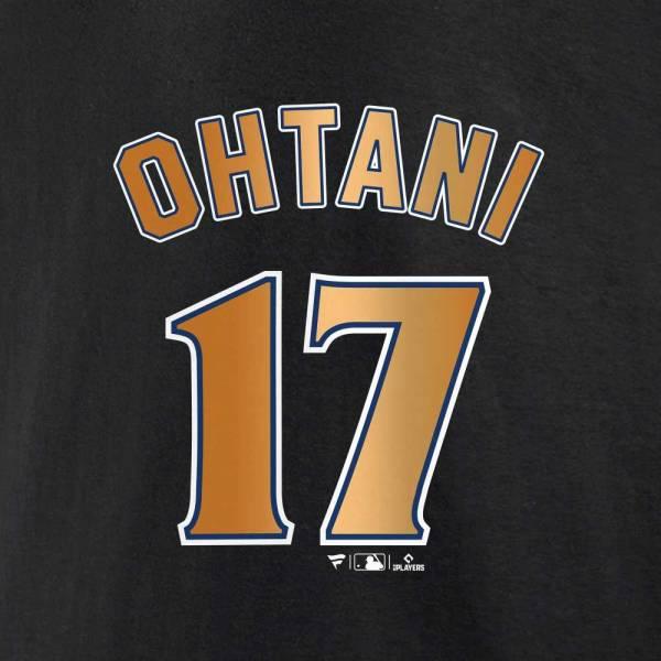 新品L100%正規品Fanatics大谷翔平ワールドシリーズ優勝17ドジャース金 FANATIC ファナティクス（Fanatics）大谷翔平記念tシャツWORLD