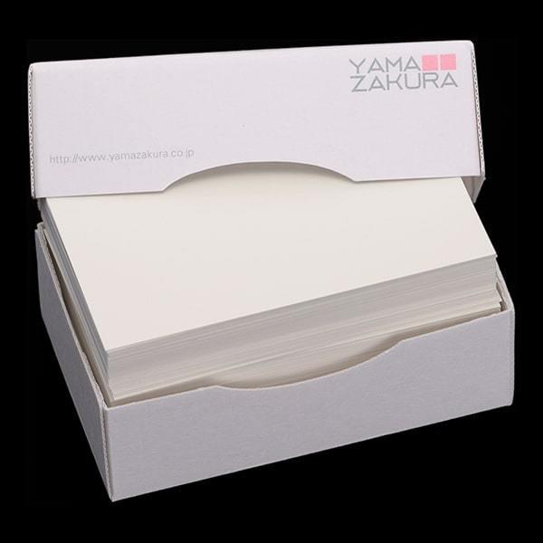 山櫻（YAMAZAKURA） 名刺 4号 しらゆき 0.450mm厚 MS(紙)箱 100枚入 1