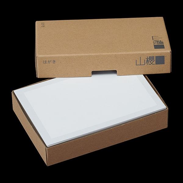 山櫻（YAMAZAKURA） はがき 弔事はがき No.6046 鼠枠 0.295mm厚 〒枠入