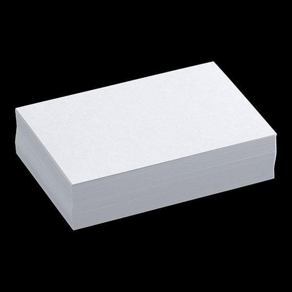 [まとめ売り] 山櫻 単カード 2号 ケント D(厚口) 0.390mm厚 角 1，000枚 / 挨拶状用 103×154mm 白 無地 00302021-1000_3