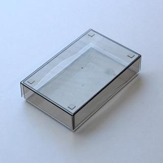 山櫻（YAMAZAKURA） [ケース販売] 名刺箱 プラ箱 クリアブラウン 薄口
