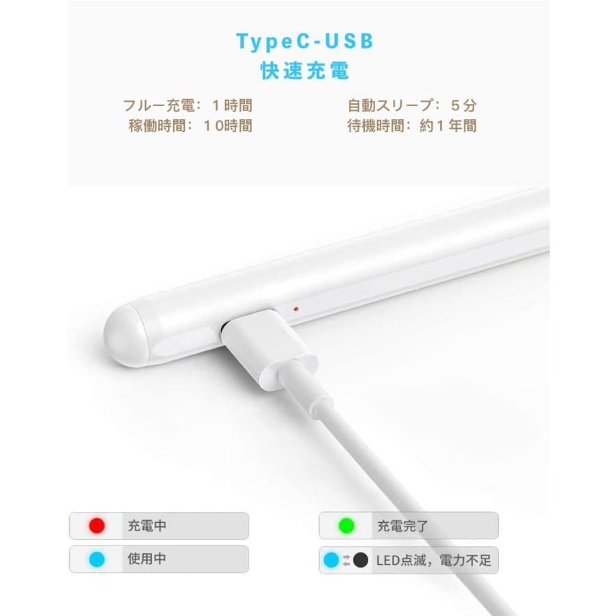 Apple Pencil Pro 白 iPad Pro Air mini対応 iPad Pro Pro/Air/mini対応 アップルペンシル級 高精度Bluetooth