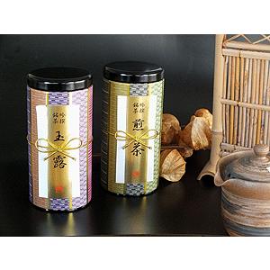 八女茶 お茶 ギフト 緑茶 玉露 煎茶 缶入り 茶葉 K2-40 八女茶の里｜yamechanosato｜02