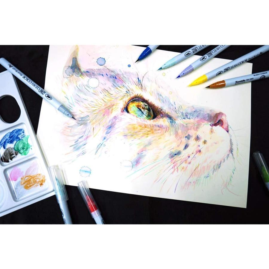 呉竹 筆ペン ZIG クリーンカラーリアルブラッシュ80色セット RB-6000AT/80V 筆ペン ZIG クリーンカラーリアルブラッシュ80色セット RB 6000AT/80V