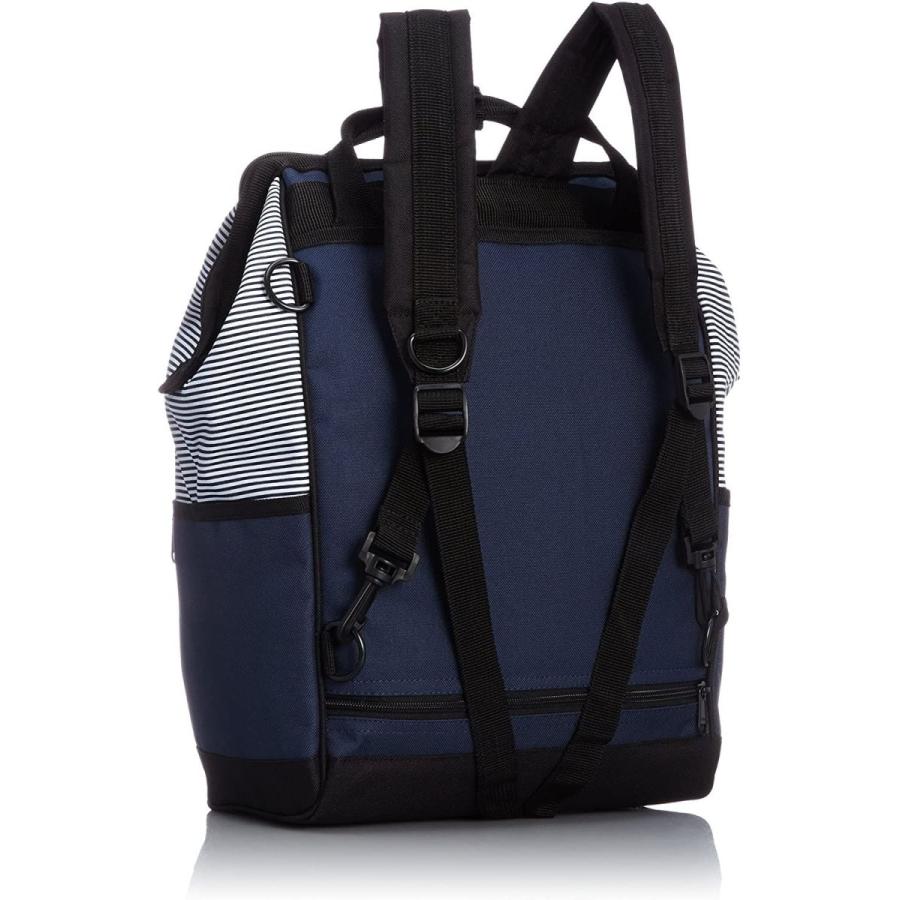 女性に人気 ミシュラン 4wayリュック Size One ストライプ ノートpc収納 B4収納 口金入りがま口バッグ ビジネスバッグ