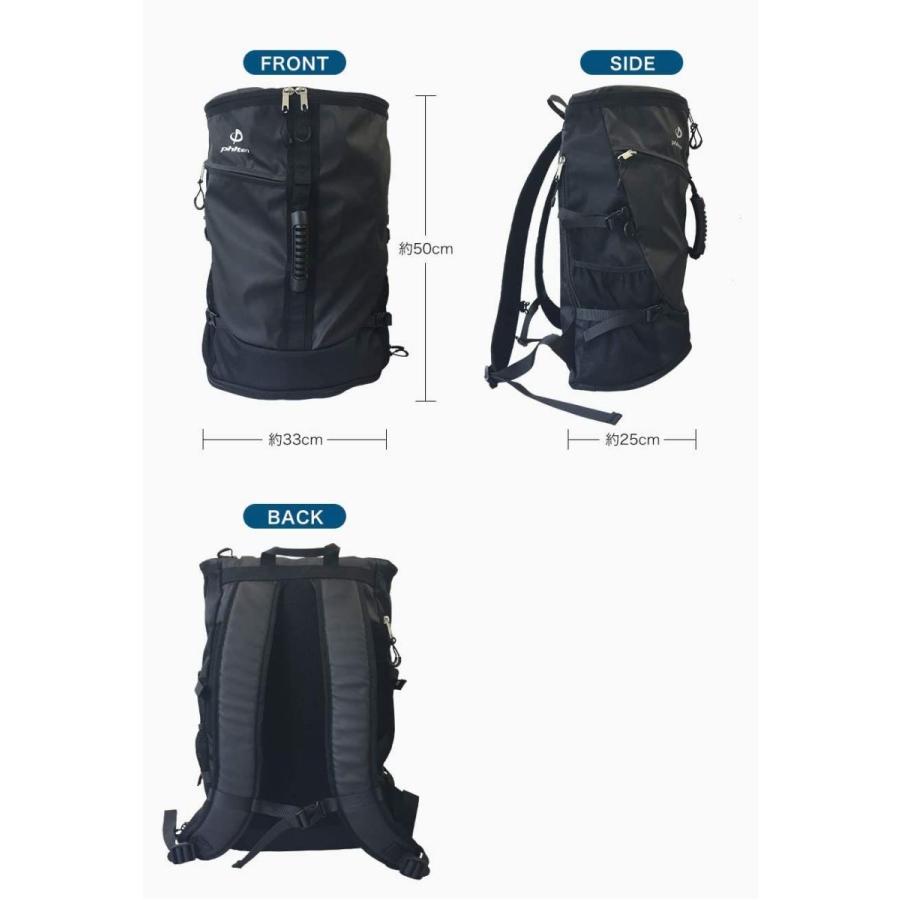 phiten(ファイテン) スポーツバックパック メタックス ブラック 48L 0419BV231000 ファイテン phiten スポーツバックパック メタックス ブラック 48L 0419BV231000