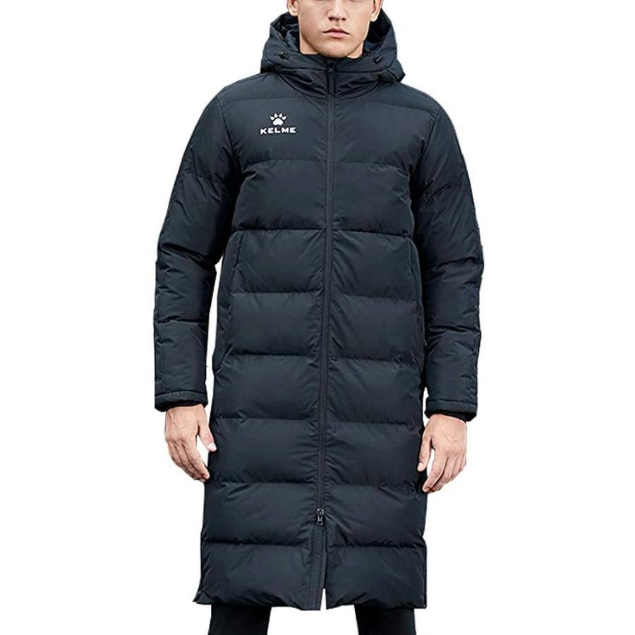 21年新作入荷 M ブラック ロングコートアウトドアコートトレーニング サッカー メンズ ベンチコート Kelme ケルメ ジャケット Affaires Sociales Gouv Cg