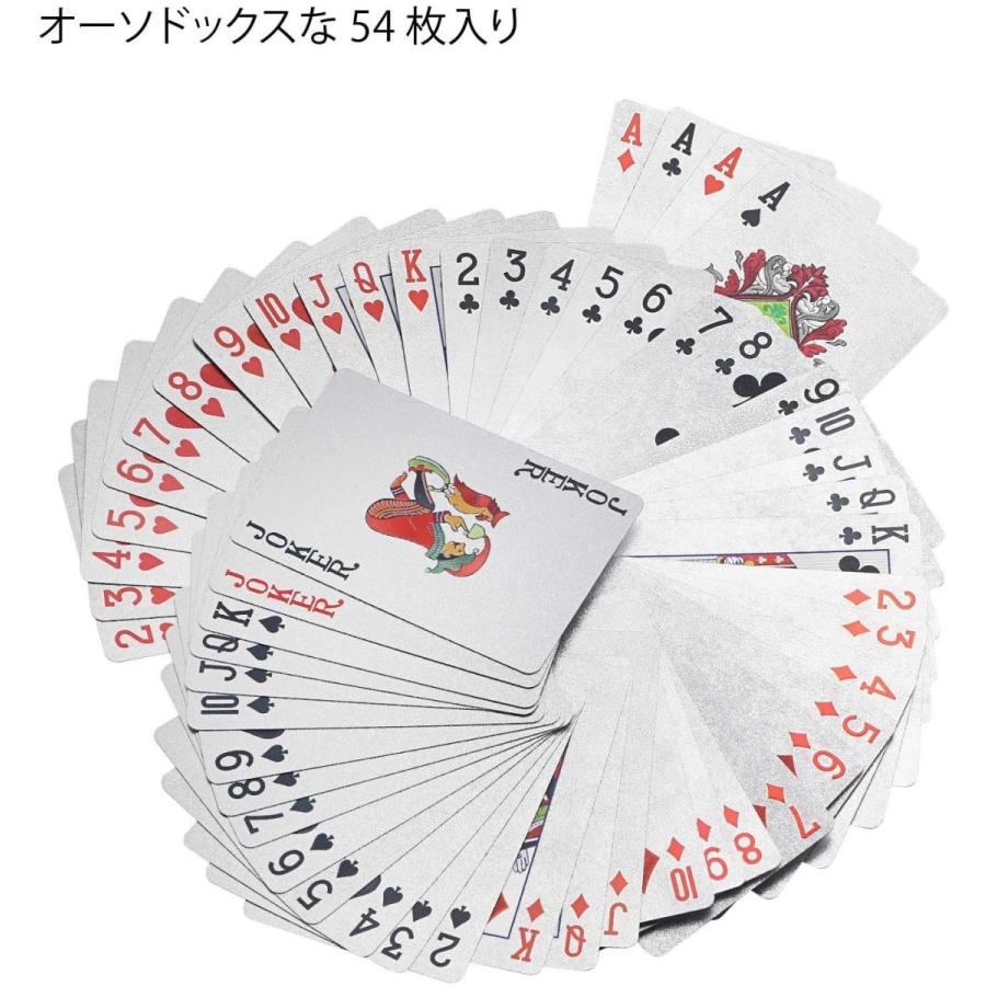 Ravis トランプ ゴールド 洗える 防水 フレックスカード マジック おしゃれ 手品 高級 かっこいい パーティー 54枚 シルバー Yammy Yammy 通販 Yahoo ショッピング
