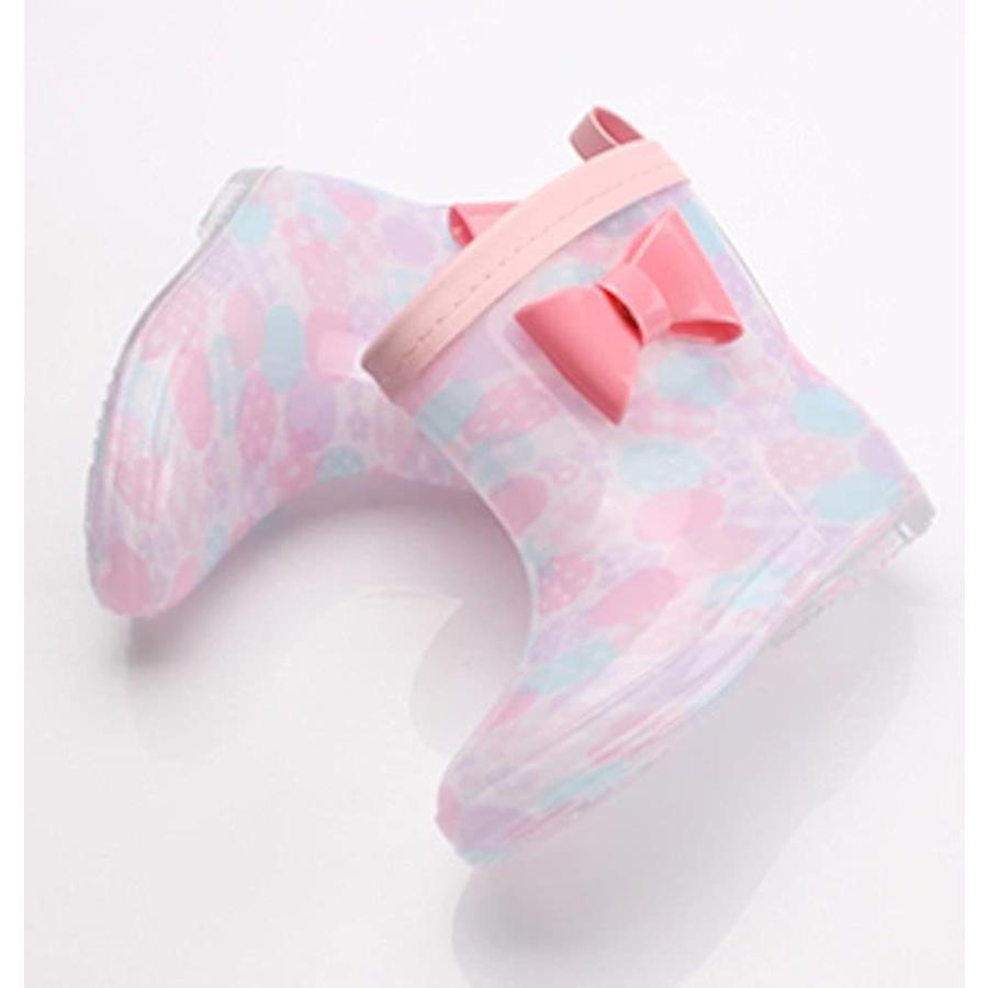 ココマリ 女の子 レインブーツ 長靴 レイン シューズ ブーツ 雨靴 キッズ 子供 (16-17cm, ドット) キッズ、ジュニアシューズ ココマリ キッズ 長靴 女の子 レインブーツ 子供 長ぐつ ジュニア 雨靴