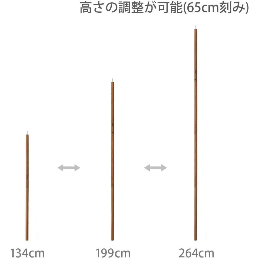 DOD(ディーオーディー) ハイパームテキポール 260cm アルミ安心の太さ35mm 大型コットン系タープのメインポールに XP8-6｜yammy-yammy｜07