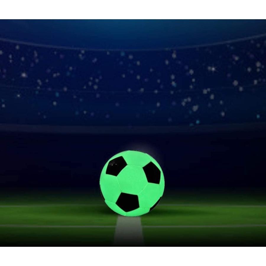 大放出セール 光るサッカーボール 5号球 暗闇で明るく光る ライトアップ フットサル 空気入れポンプ付 電池不要 白黒 Www Bgcfauquier Org
