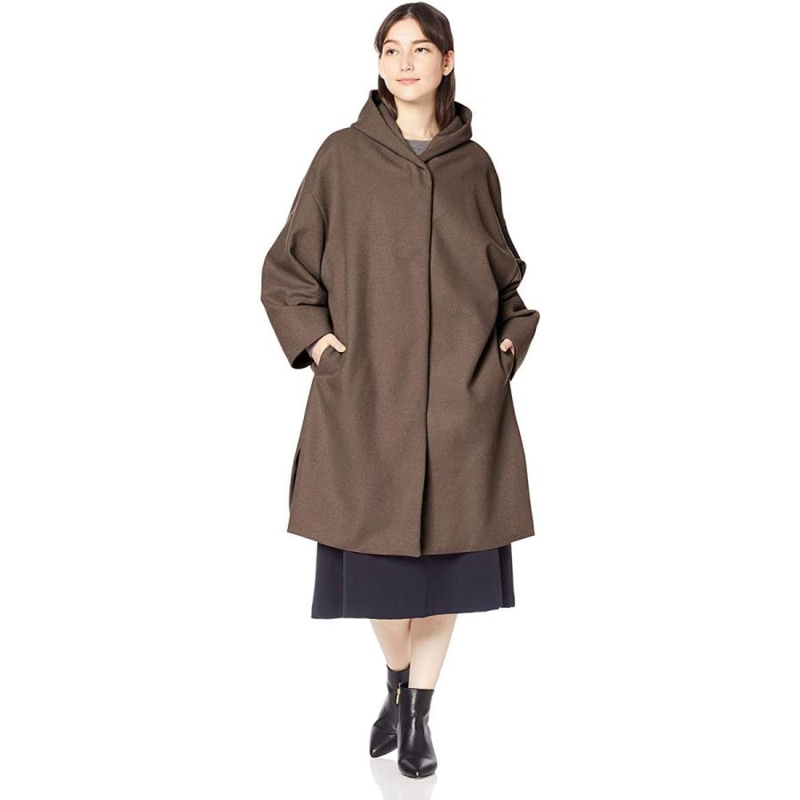 紫③ ミラオーウェン サイドベンツダウンショルダーフードコート