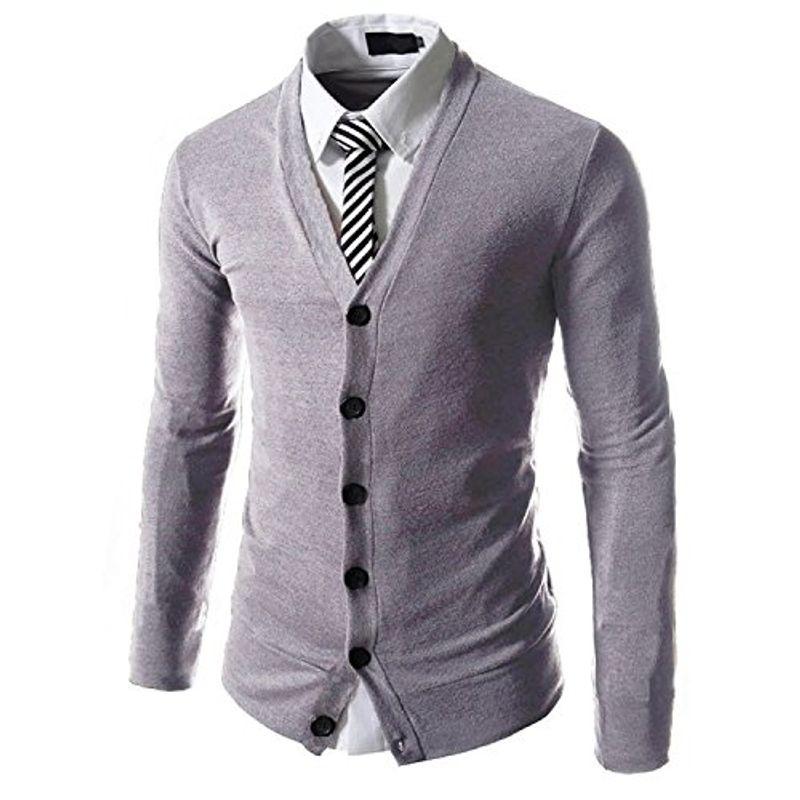 レッド系 Sheya カーディガン Vネック メンズ 無地 コーディガン 薄手 ボタン カーディガン メンズ 春 秋 羽織る 長袖 カジュアル かっこ Fmfm Com Mx