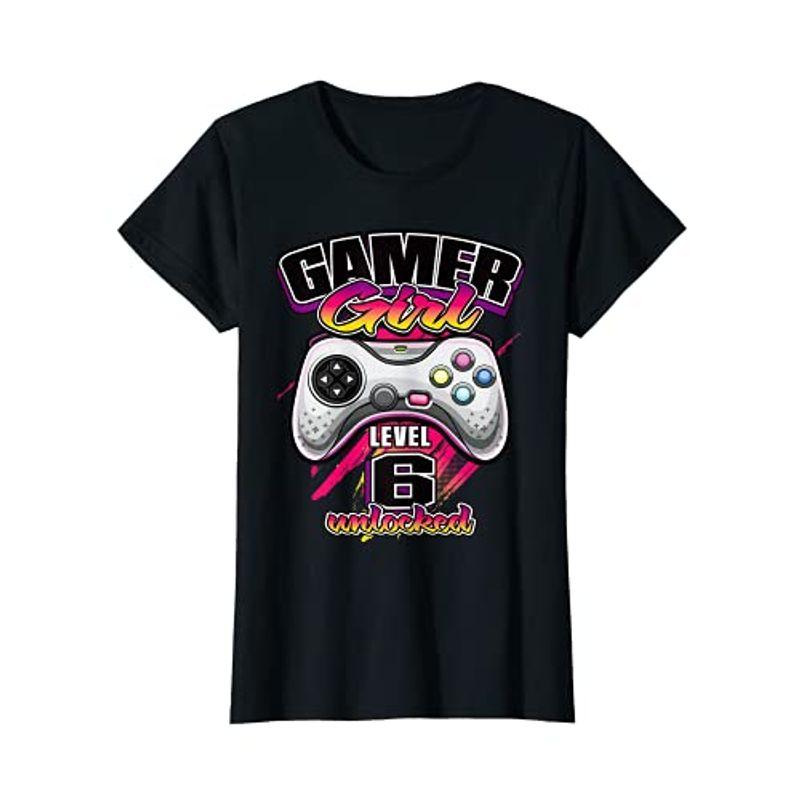 レディース ゲーマーガールレベル6ロック解除されたビデオゲームの誕生日プレゼントの女の子 Tシャツ Yammy Yammy 通販 Yahoo ショッピング