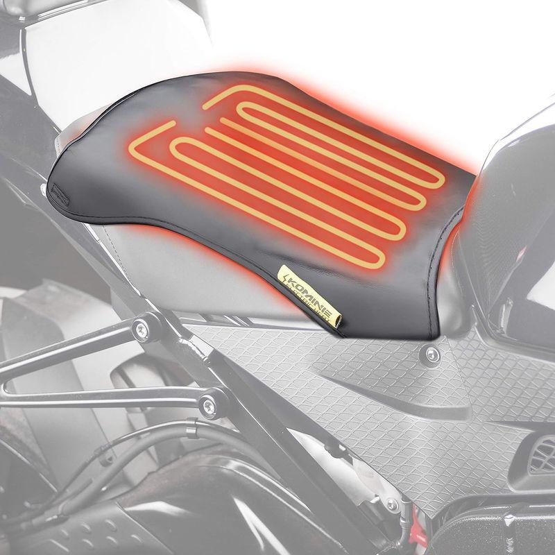 クリアランス在庫 コミネ(KOMINE) バイク用 12Vヒーティングシートパッド Freeサイズ Black EK-305 電熱 防寒対策