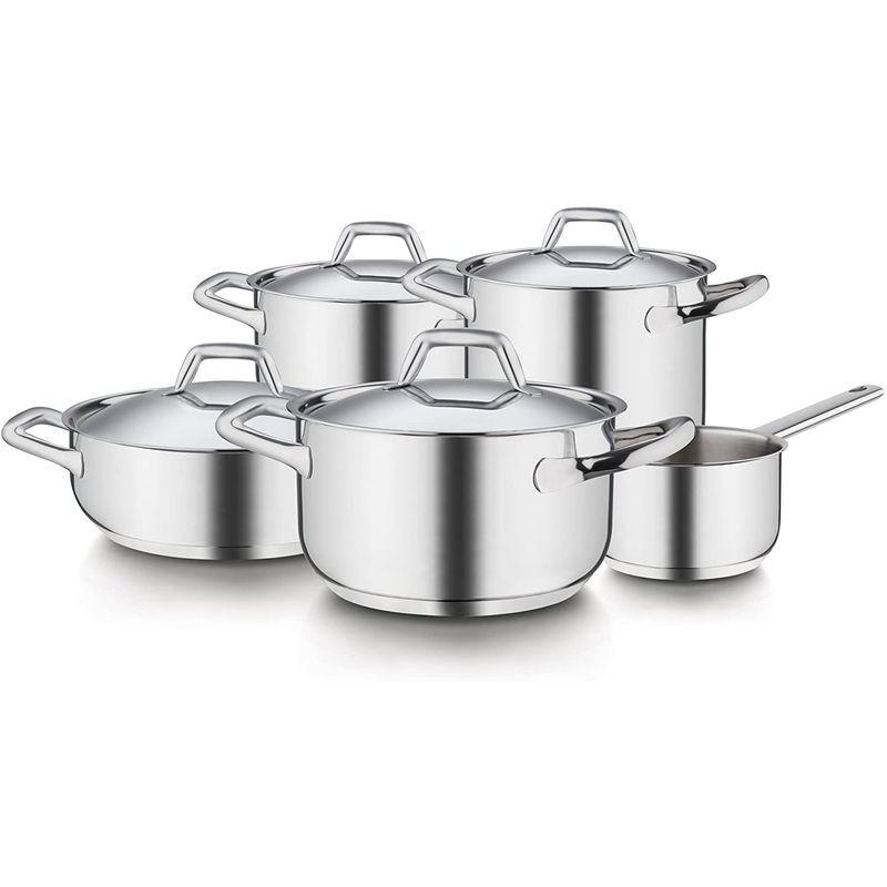 Barazzoni(バラゾーニ) 両手鍋 ステンレス ?18×H10.6cm 蓋付