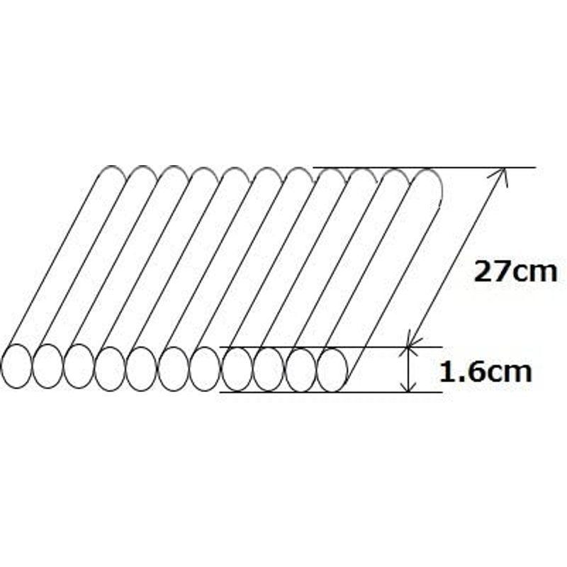 エアマッスル　幅W27cm×太さΦ1.6cm(R-3-16)　エアー緩衝材　衝撃吸　エアーバック　エアパッキン　エアクッション材　空気緩衝材