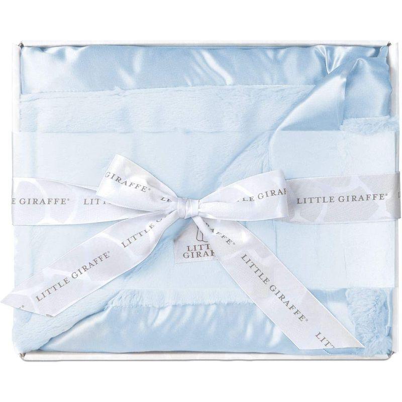 人気通販サイト Little Giraffe(リトルジラフ) Luxe Baby Blanket ラックス ベビーブランケットBOX入り ブルー ベビー、キッズ、マタニティ ベビーブランケット Little Giraffe(リトルジラフ) Luxe Baby Blanket ラックス ベビーブランケットBOXなし シルバー
