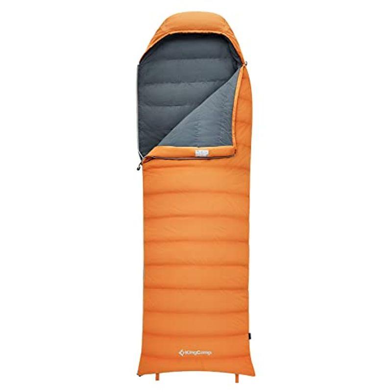 KingCamp 寝袋 冬用 ダウン シュラフ 最低温度-20 連結可能 1.5kg 封筒