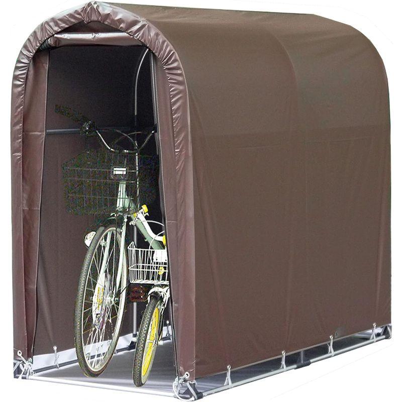 南榮工業　サイクルハウス　スーパーブラウン　間口0.94×奥行1.8×高さ1.57m　2台用SB