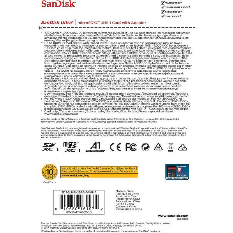 SanDisk Ultra microSDXC 256GB アダプター付き SDSQUAR-256G-GN6MA｜yammy-yammy｜05