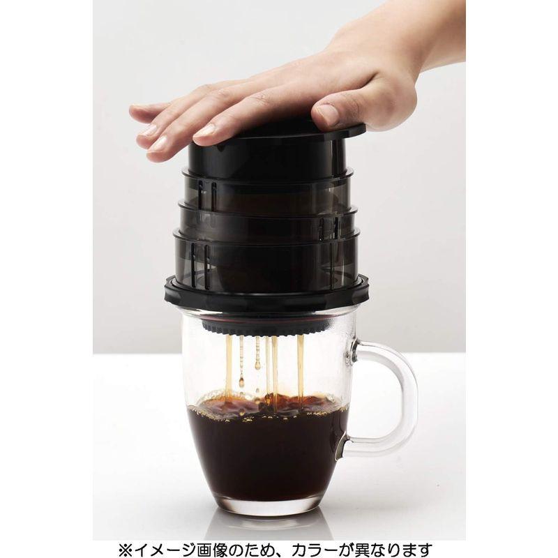 カフラーノ Cafflano コーヒーメーカー フレンチプレス 収納ケース付 ポータブル 微粉が出にくいフィルター レッド Φ10.8×12｜yammy-yammy｜03