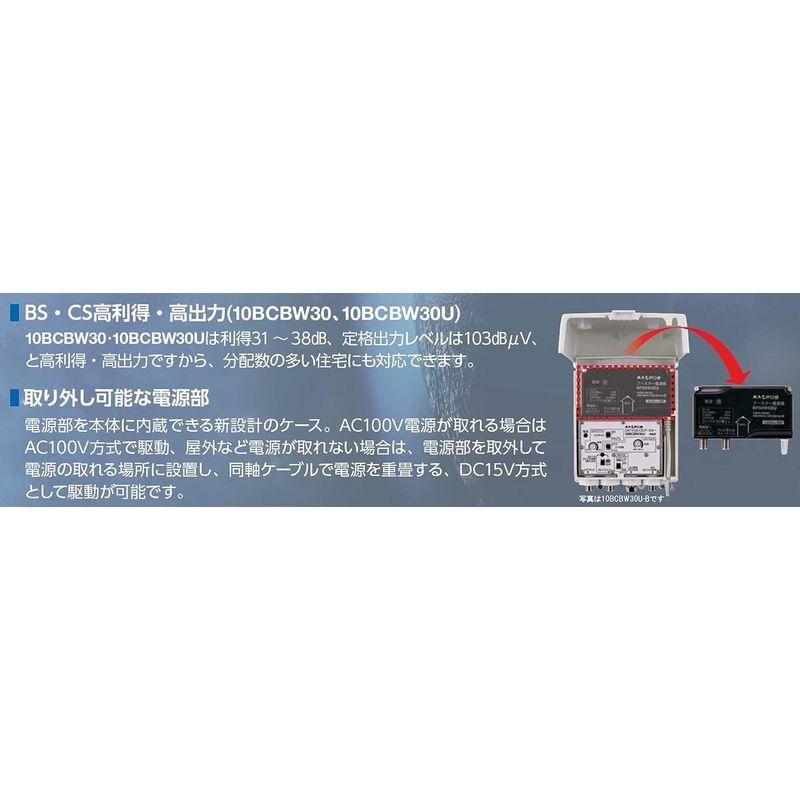 ★絶版品★ マスプロ電工 CATVブースター 30dBタイプ 上り通過 10B30-B