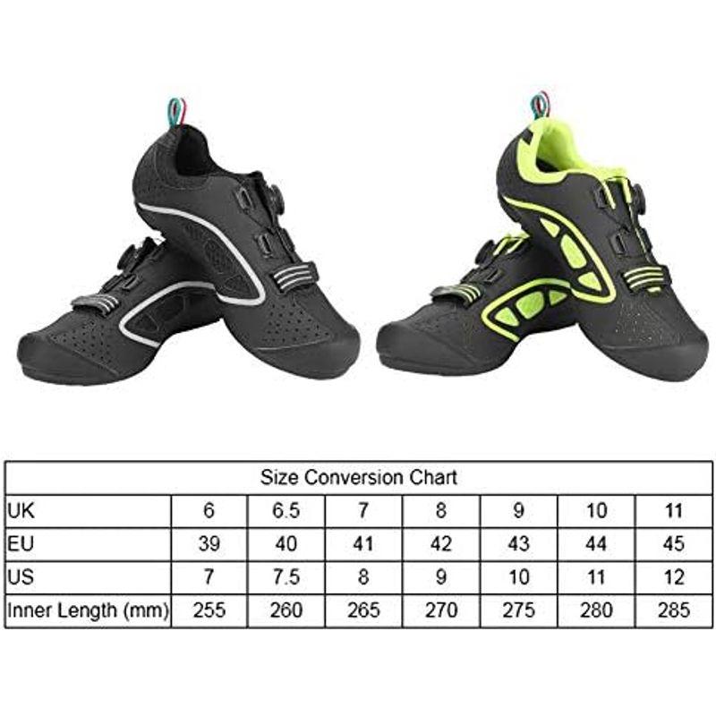 サイクリングシューズ 通気性滑り止 め 快適 繊維強化 多サイズ選択 ロード＆マウンテンバイク用(39-緑)｜yammy-yammy｜08