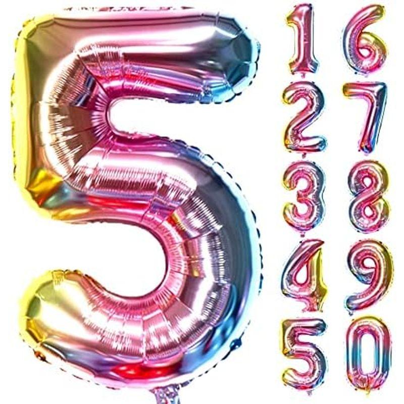 数字バルーン アルミ風船 数字 ナンバー 大きい 約80cm 誕生日 ハッピーバースデー 飾り付け 記念日 パーティー (数字バルーン「６」｜yammy-yammy｜02