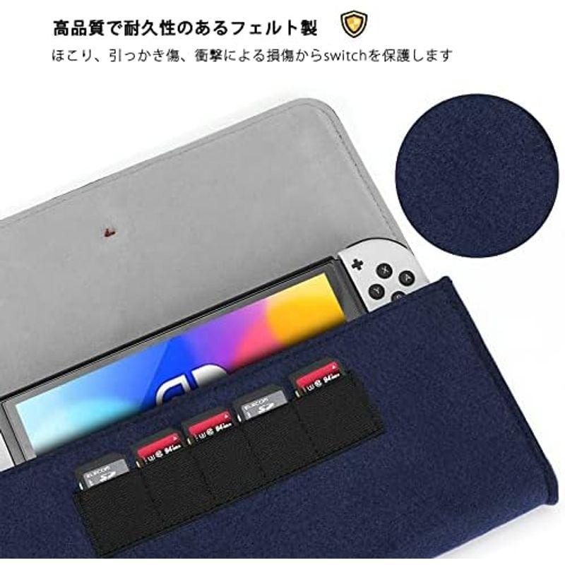 ProCase Switch ケース ニンテンドースイッチ 保護カバー スイッチ ゲーム機 収納バッグ 収納ポーチ ゲームカード ケース フ｜yammy-yammy｜12