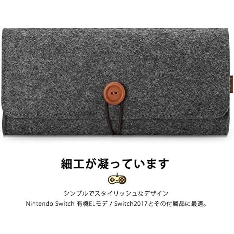 ProCase Switch ケース ニンテンドースイッチ 保護カバー スイッチ ゲーム機 収納バッグ 収納ポーチ ゲームカード ケース フ｜yammy-yammy｜03