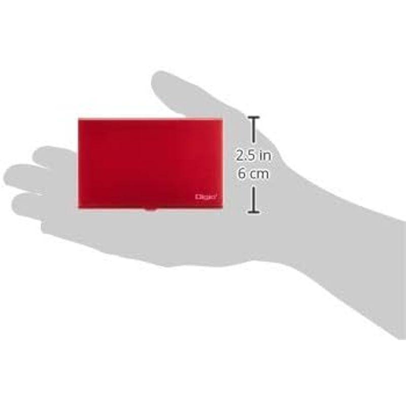 Digio2 SD・microSDカードケース(丈夫なアルミ素材) レッド MCC-1000R｜yammy-yammy｜03