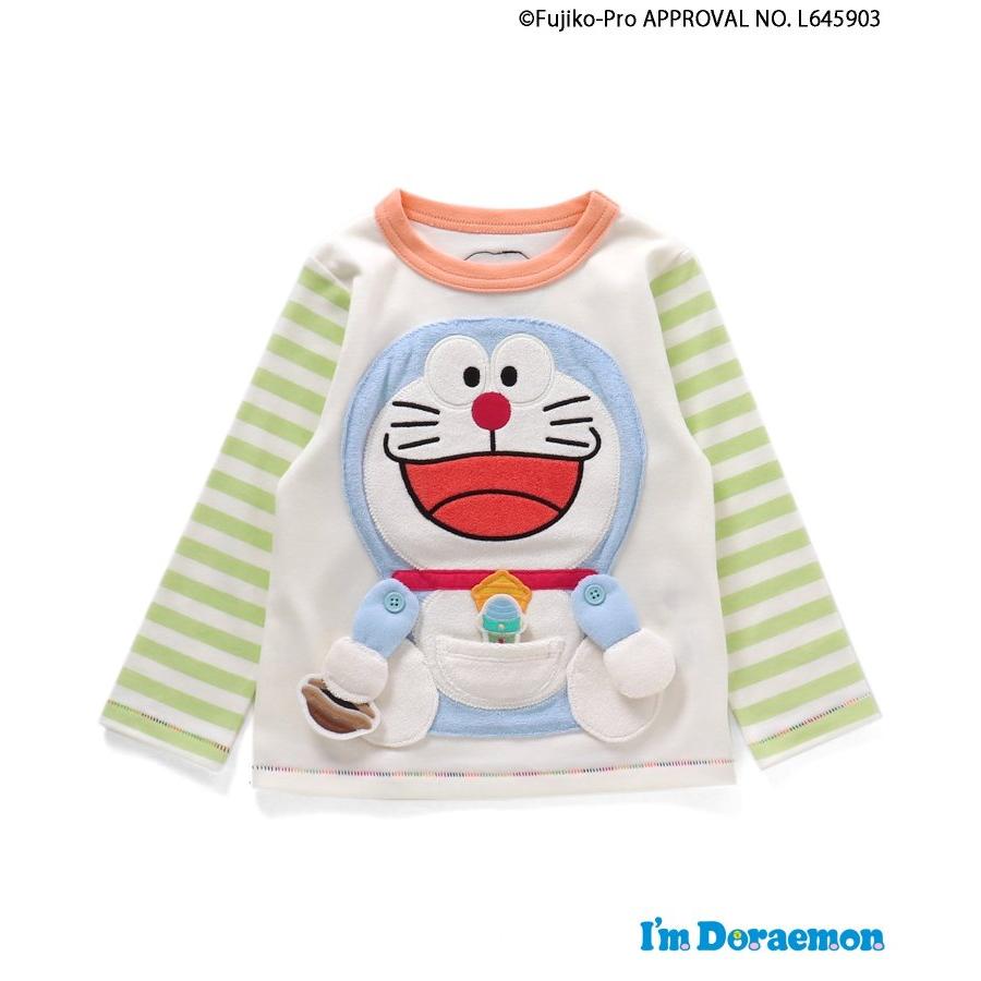 30%OFF/メール便/子供服/キッズ/男子/女子/トップス/長袖/ドラえもん/I'm Doraemon もぐもぐギミック長袖Tシャツ/BIT'Z【ビッツ】2024春｜yammy0110｜04