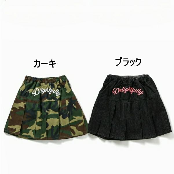 PG カモフラージュ スマイリー スカート algy（アルジー） 30%OFF/メール便NG/子供服/キッズ/ジュニア/女子