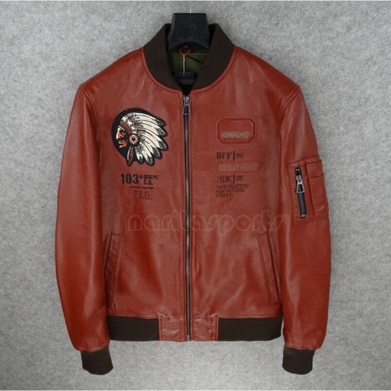 格安即決 刺 野球ユニフォーム 革ジャケット メンズ 羊革本革 レザージャケット シープスキン スリム ファッション コート 革ジャン レザージャケット サイズ選択 Xl Www Collectiviteslocales Fr