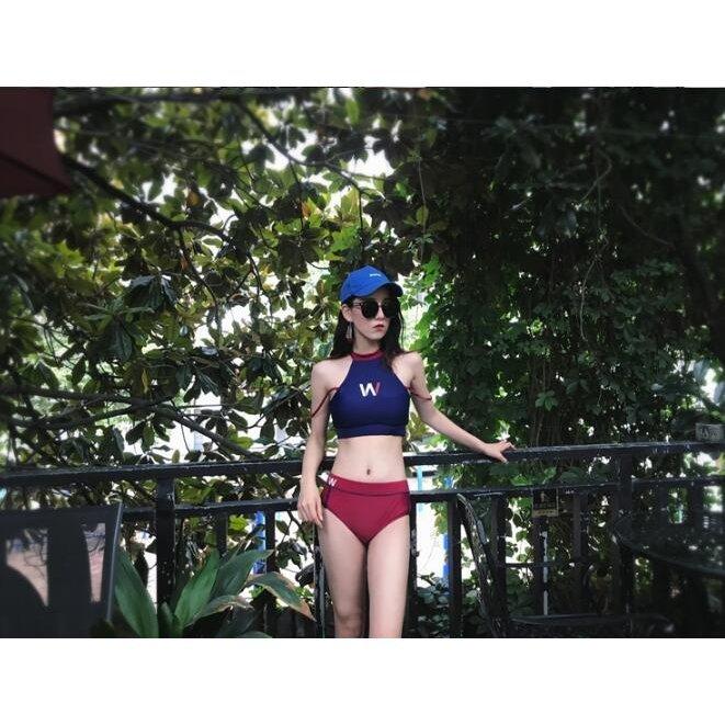 正規逆輸入品 韓国ファッション 可愛い シンプル 人気 新作 ビキニ 韓国 ハイネックビキニ 水着 レディース インスタ映え おしゃれ 大人 ワンピース サイズ L Www Theopengate Org Il