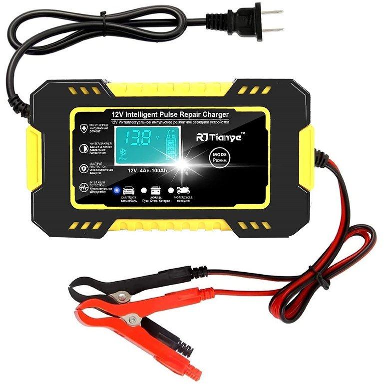 バイク 自動車用 バッテリーチャージャー 6a 12v メンテナンス充電器 短絡保護 逆接続保護 異電圧保護 4種類充電モード Lbf ヤナストア 通販 Yahoo ショッピング
